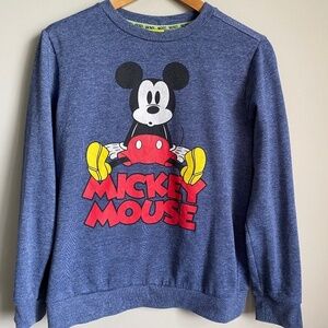 Disney Youth Mickey Mouse Purplish-Blue Long Sleeve Sweatshirt Size XL (14 - 16)